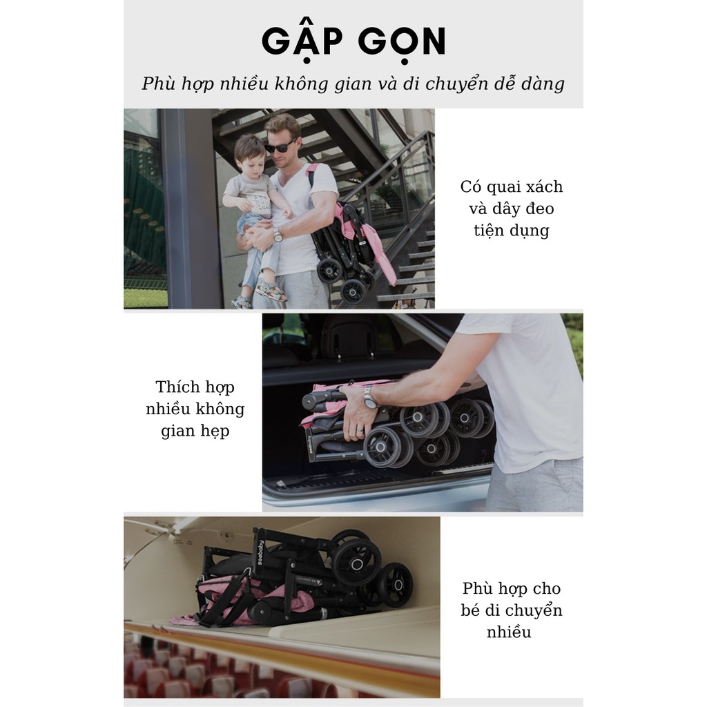 Xe đẩy cho bé gọn nhẹ Seebaby A2_Thegioixetreem.com