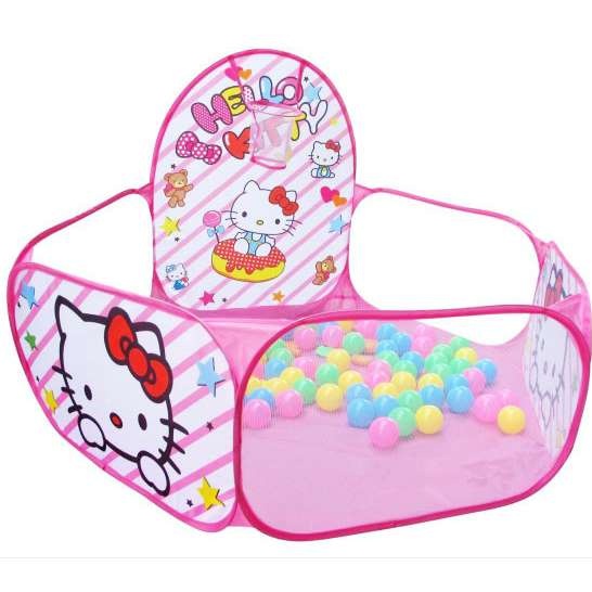Lều bóng rổ cho bé kitty - đoremon - không kèm bóng