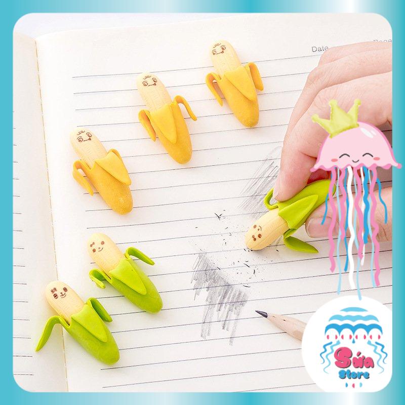 Tẩy bút chì chuối cục gôm hình quả chuối dễ thương cho bé TAY05
