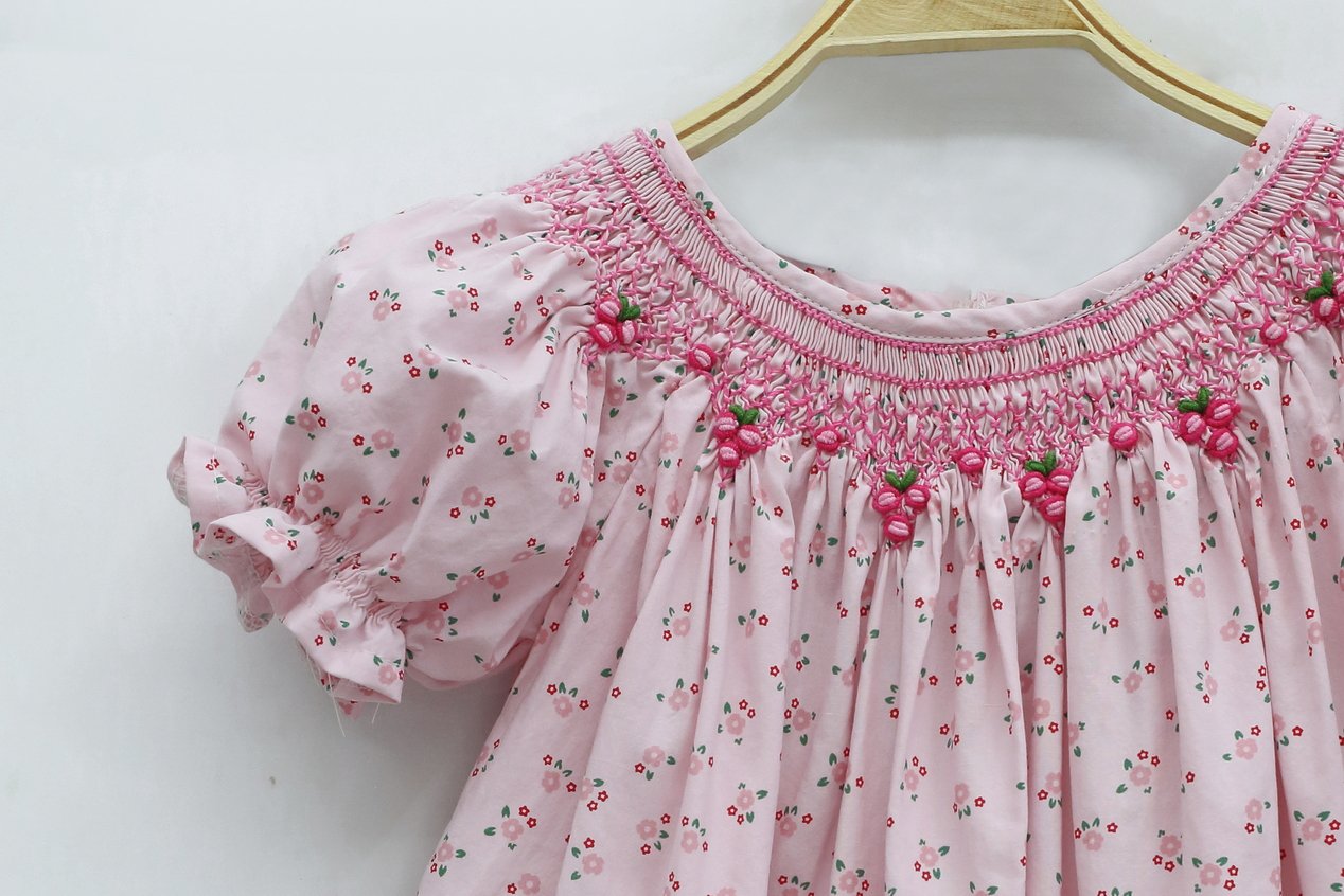 ĐẦM SMOCK HỒNG HOA NHÍ