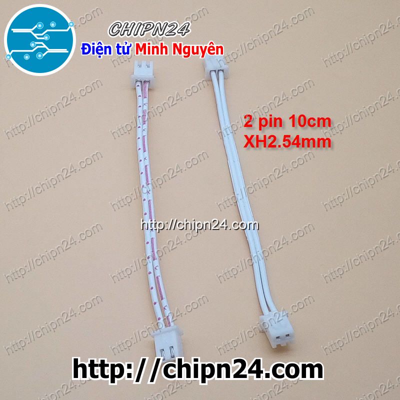 [4 sợi] (D121) Dây bẹ 2p 10cm XH2.54mm (Dây bus, Dây cáp)