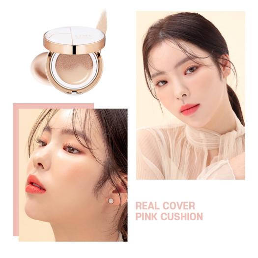 Phấn nước Lime Real Cover Pink Cushion SPF50+ PA+++ (Da dầu, da hỗn hợp)