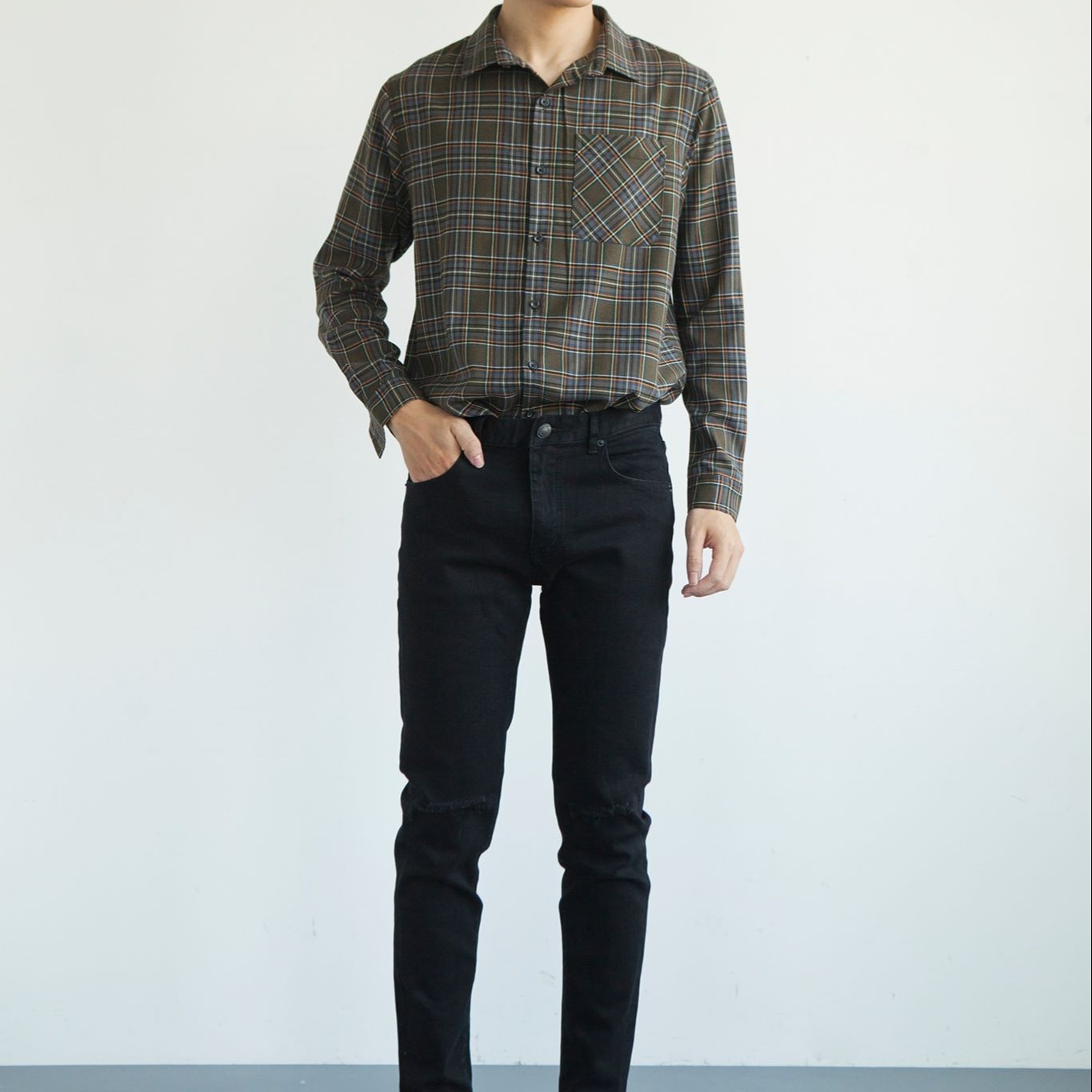 [SALE 70%] Áo Sơ Mi Nam Look Flannel Shirt