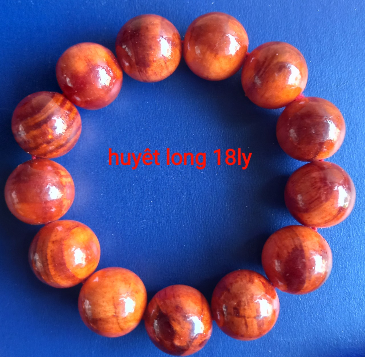 VONG HUYẾT LONG BẰNG GỖ 18mm ( NGƯỜI 70KY TRỞ LÊN ĐEO ĐẸP )