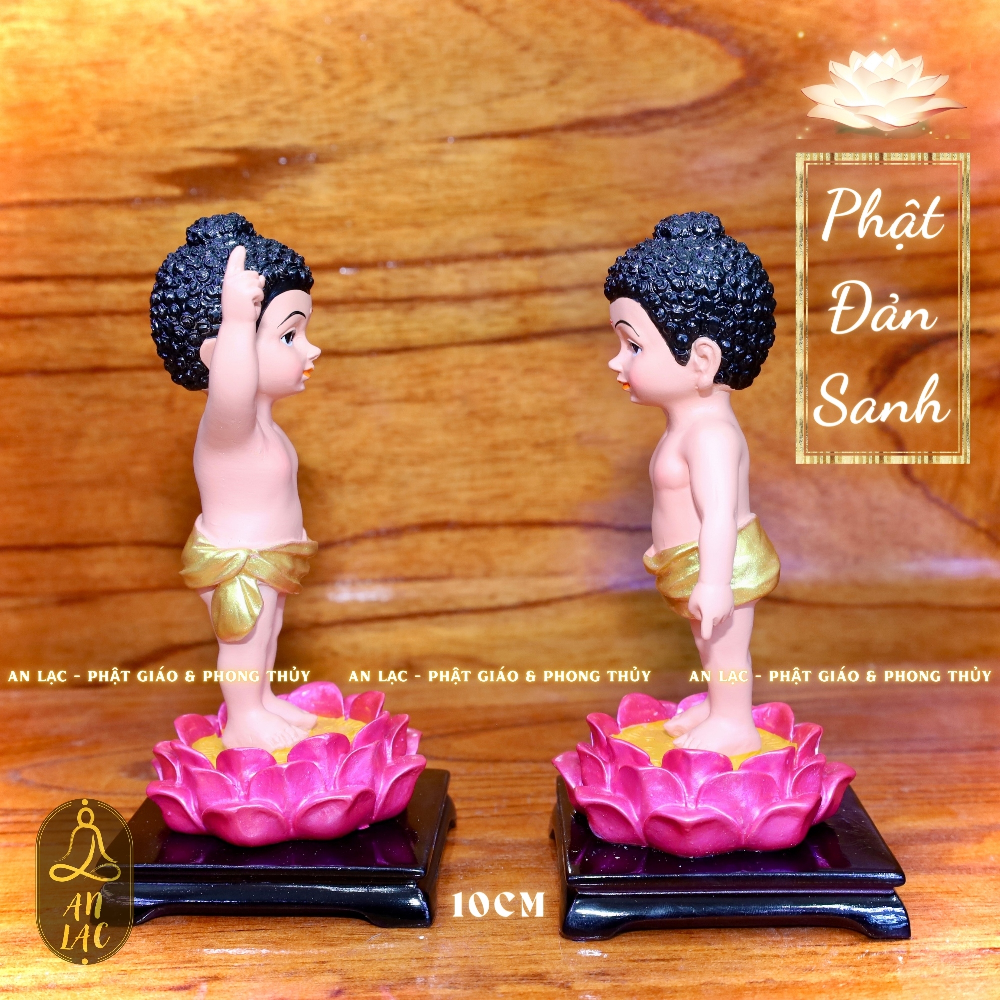TƯỢNG PHẬT ĐẢN SANH 10CM - CHẤT LIỆU COMPOSITE (NHỰA CAO CẤP)