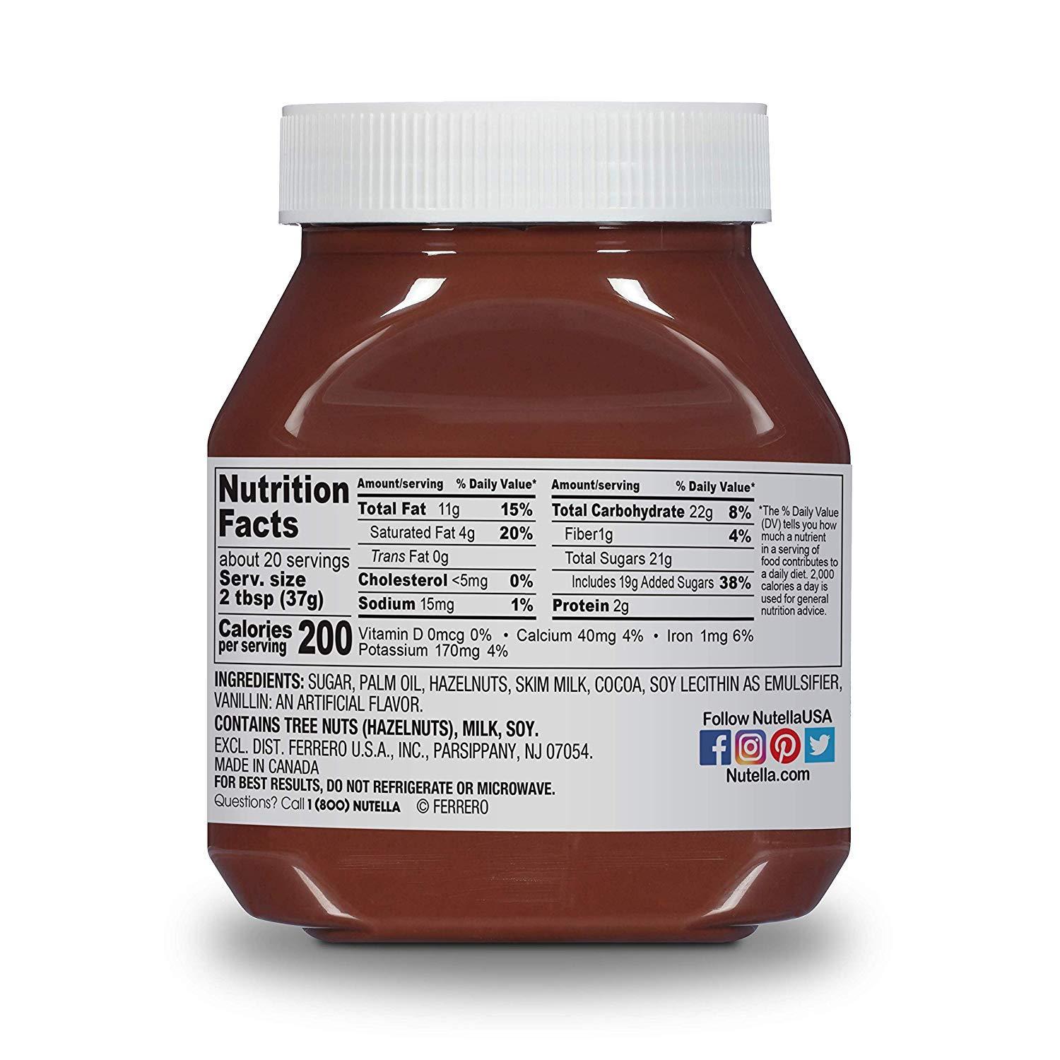 (Date 13.3.2023)Bơ Hạt Dẻ & Cacao Nutella Hazelnut 950G Mỹ
