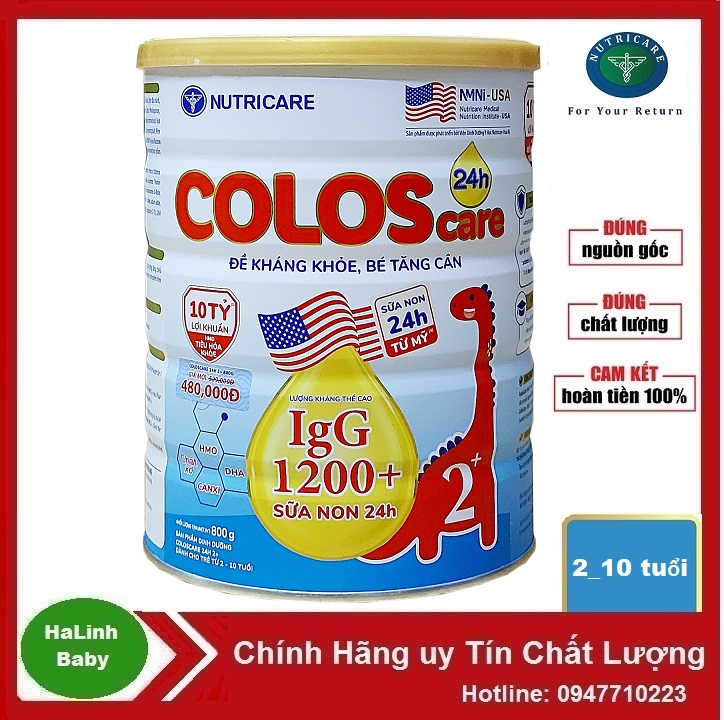 Sữa bột Coloscare 0+ 1+ 2+ 800g (HSD MỚI NHẤT)
