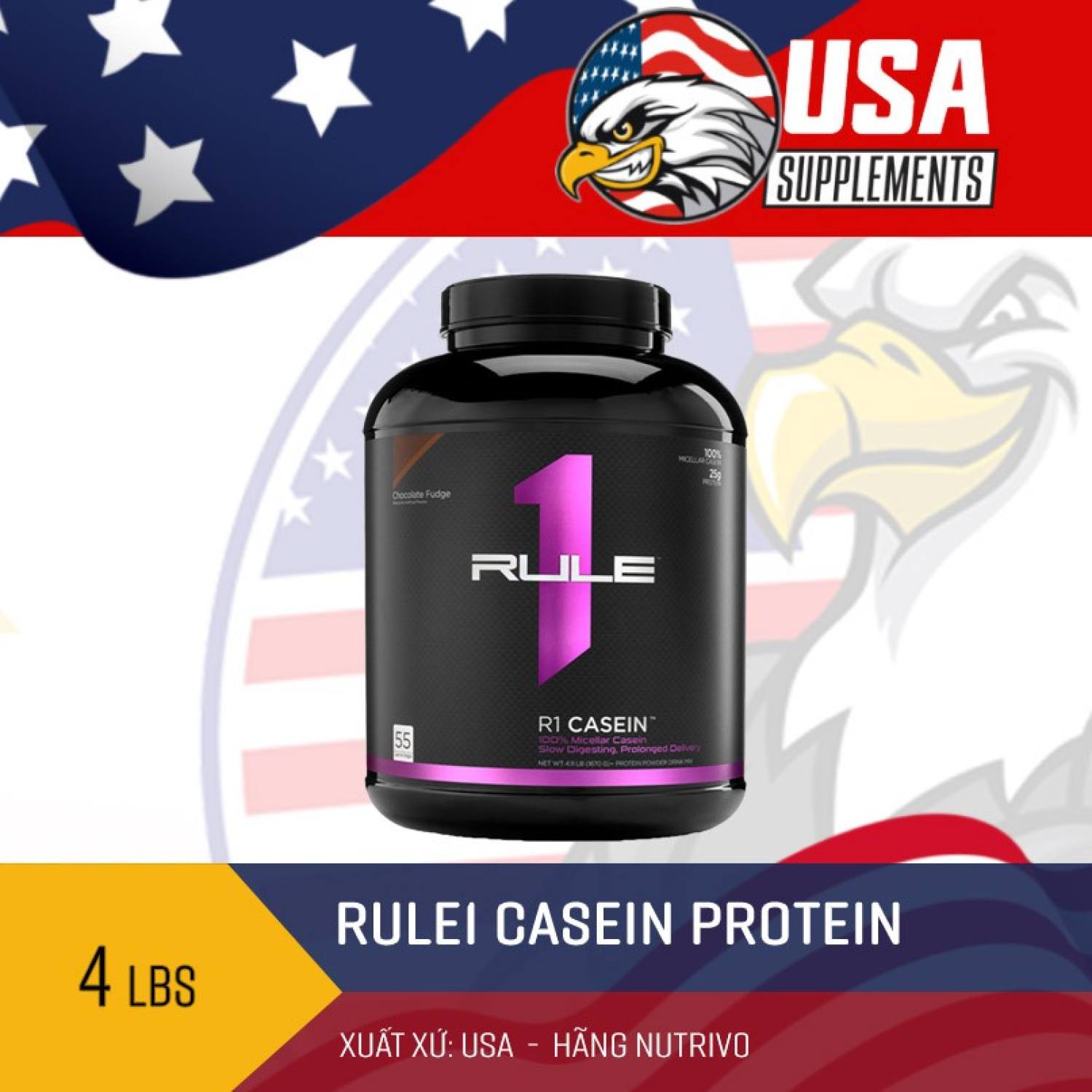 Sữa protein trải dài Rule1 Casein - Sữa Rule 1 Protein nuôi cơ ban đêm 4