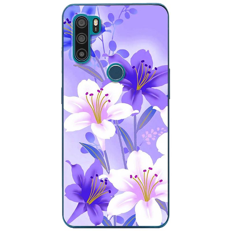 Ốp lưng dành cho Vsmart Active 3 mẫu Hoa tím trắng