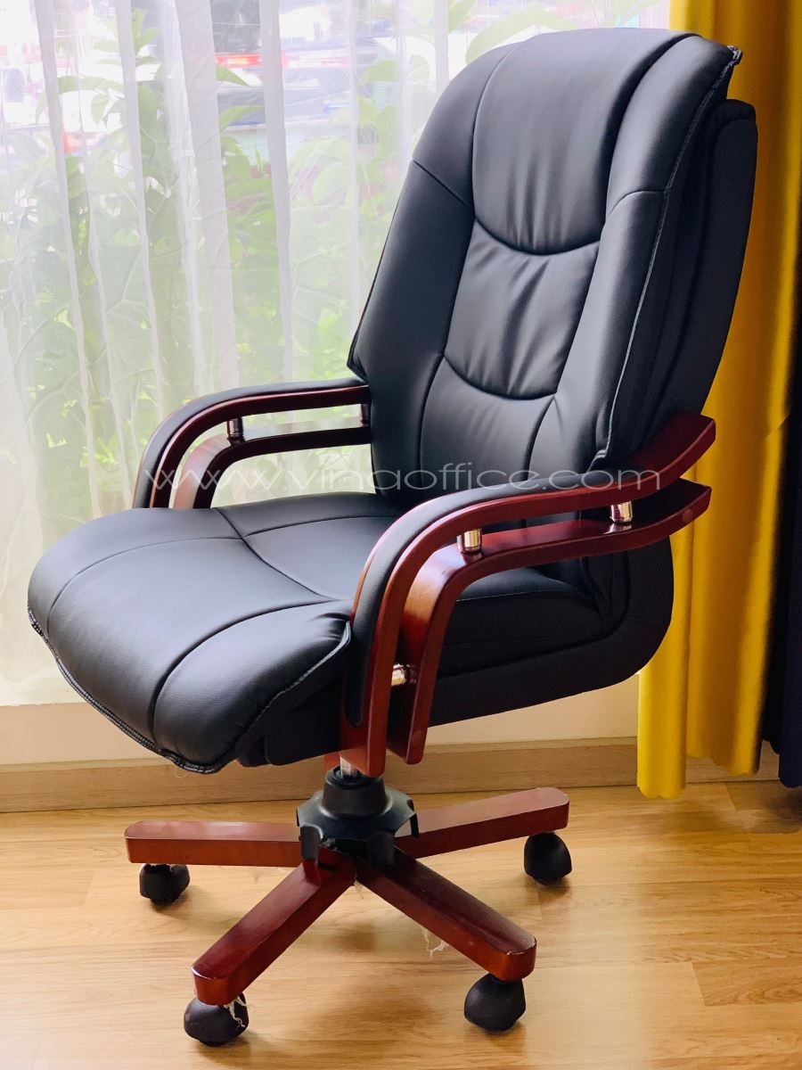 Ghế giám đốc cao cấp chân gỗ GĐ032