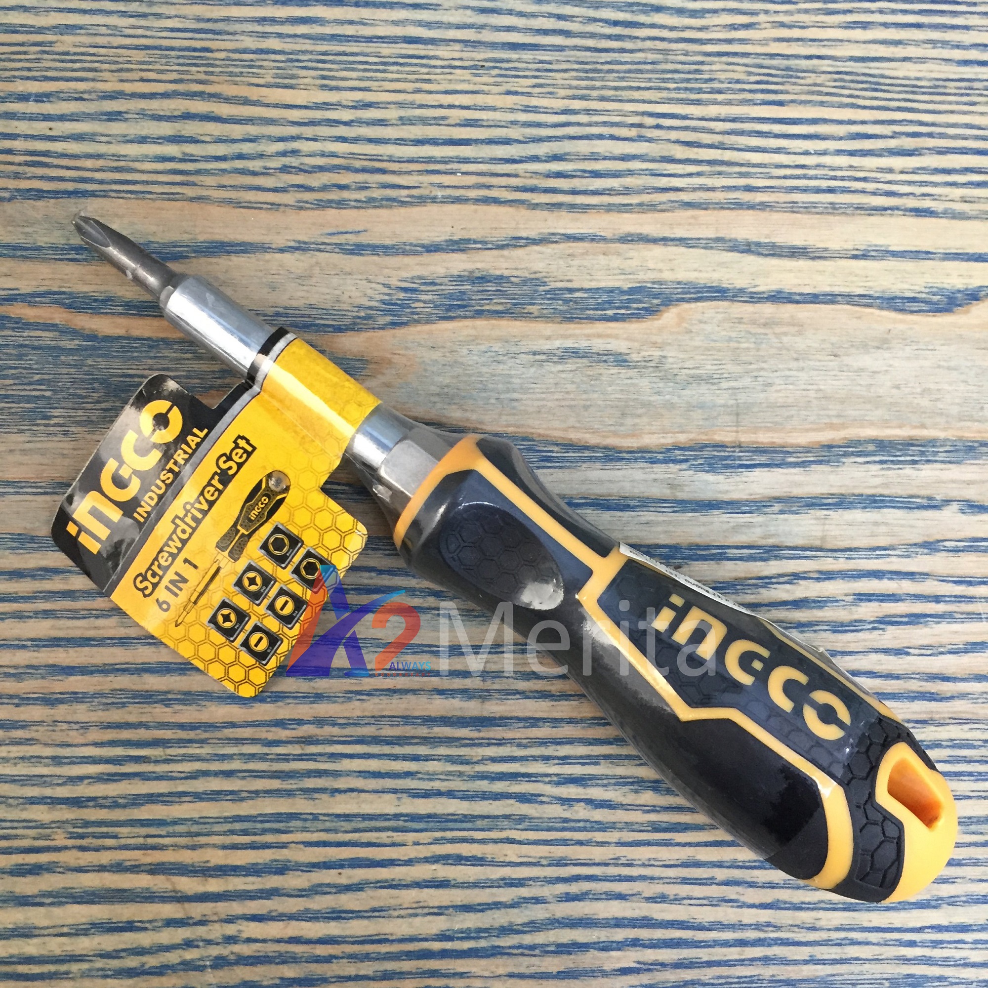 Tuốc nơ vít 6 đầu ingco akisd0608