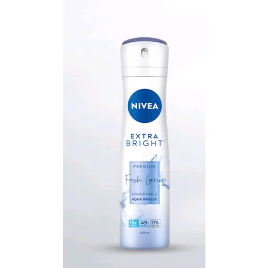 Xịt Khử Mùi Nivea Nữ Dưỡng Trắng và Ngăn Ố Vàng (150ml)