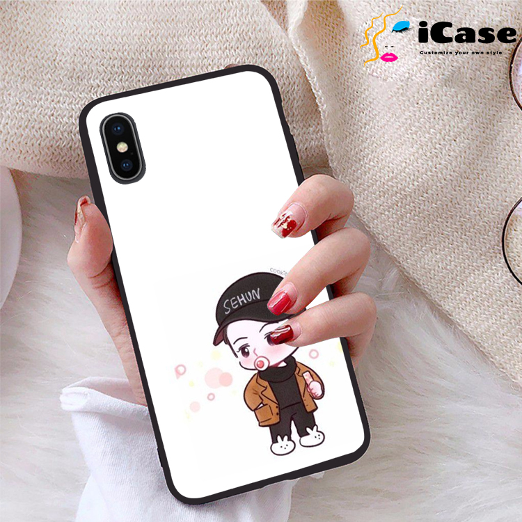 Ốp lưng iPhone X viền dẻo TPU BST Chibi