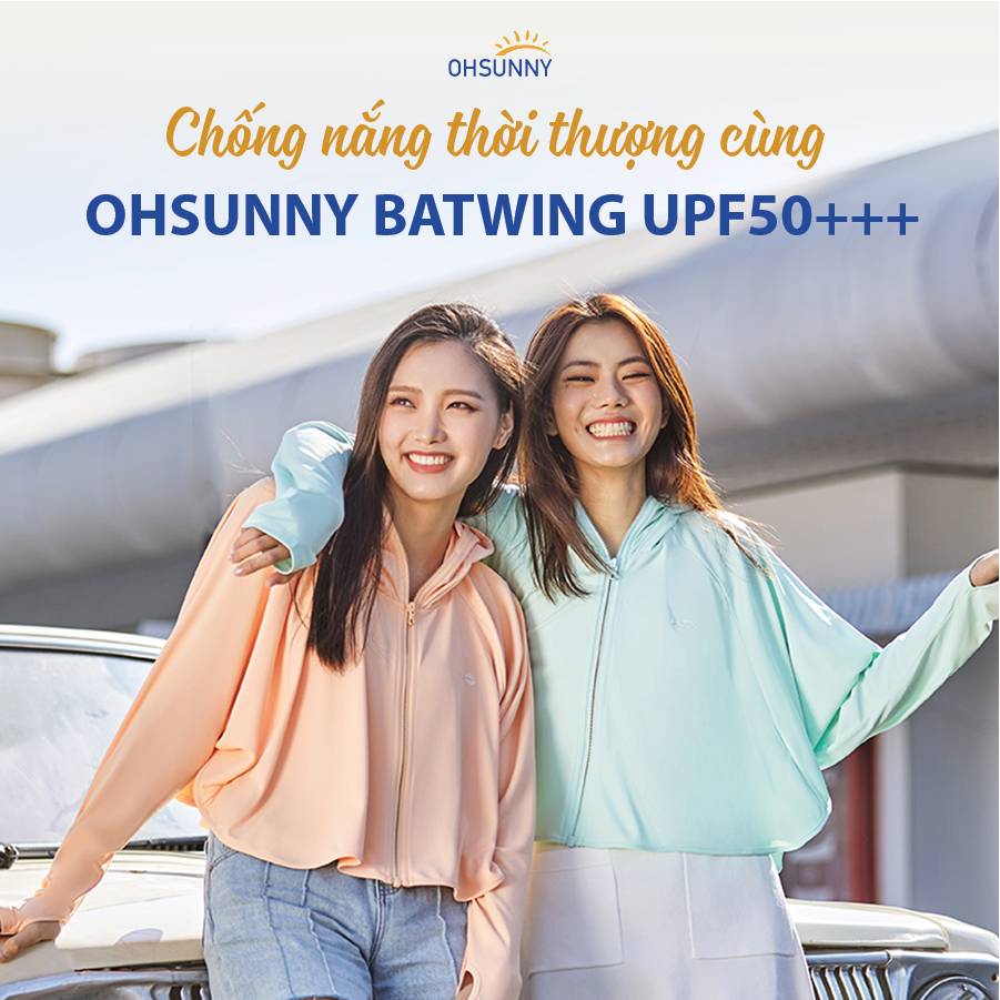 Áo chống nắng nữ OHSUNNY Batwing UPF50+++