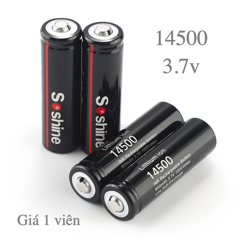 Pin sạc Soshine 14500 3.7V 900mah