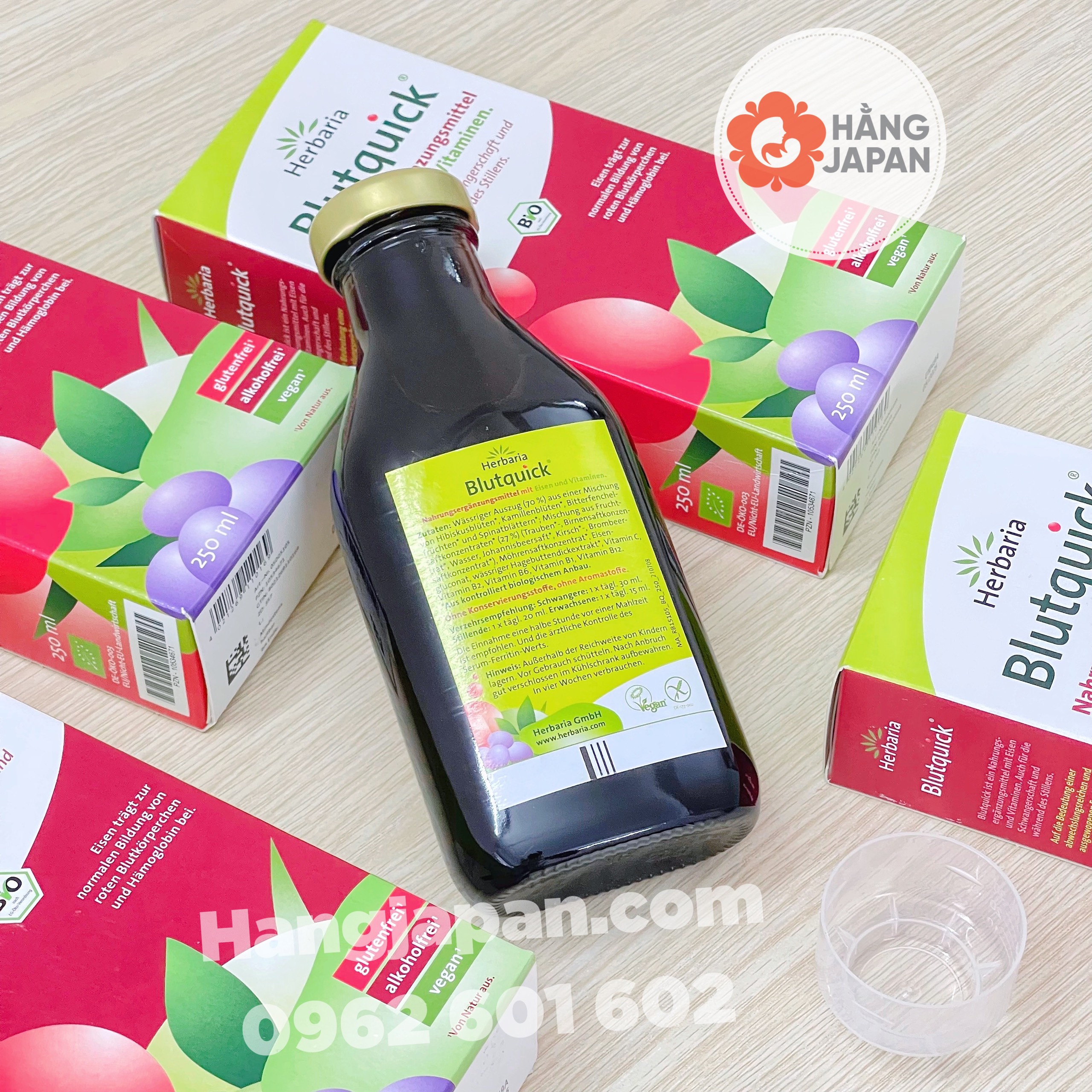 Dung dịch bổ sung sắt hữu cơ Blutquick (250ml) - Hàng Đức