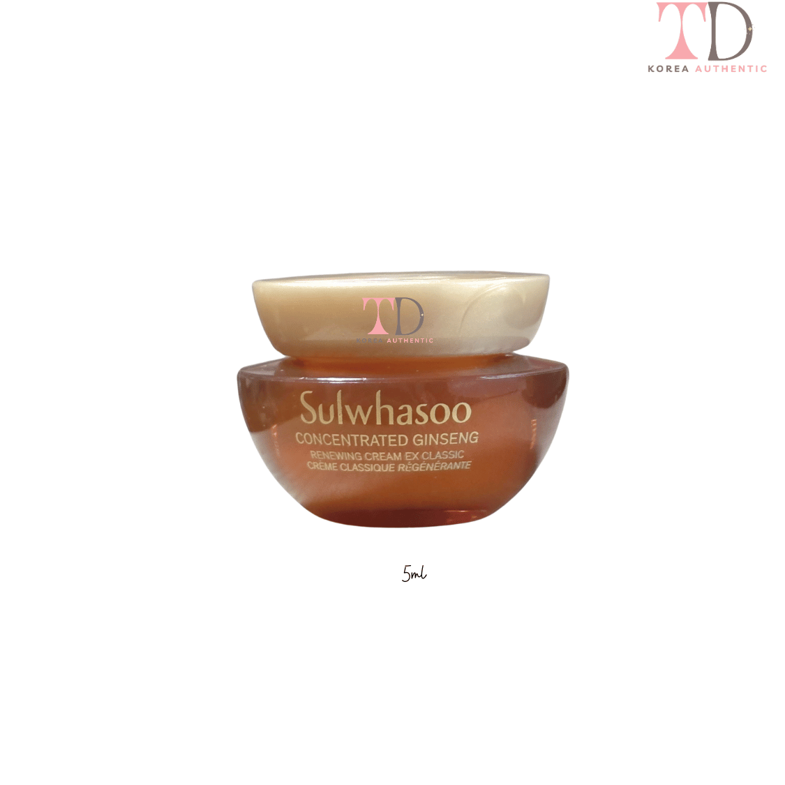 Bản da Khô Sulwhaso kem dưỡng chiết xuất từ nhân sâm 5ml Sulwhasoo Concentrate Gingseng Renewing Cream EX Classic phục hồi tái sinh  da tloskorea cũ