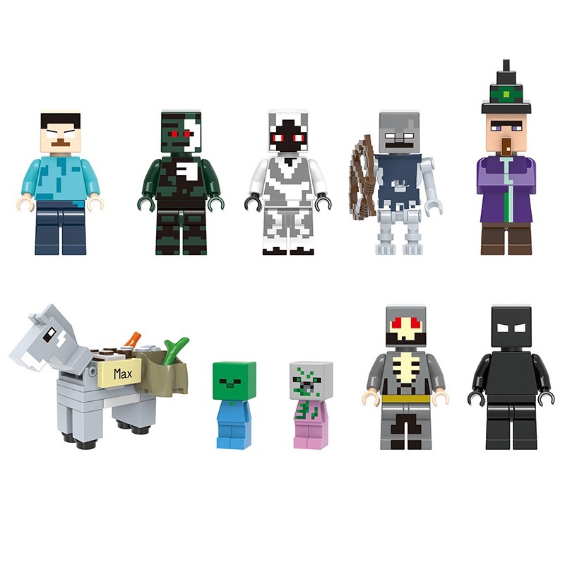 Mô Hình Lắp Ráp Minecra, My World, Trò Chơi Xếp Hình Minecra, Thế Giới Ô Vuông