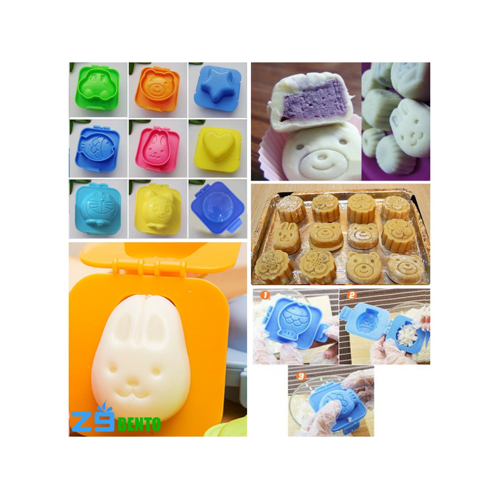 Khuôn Bento Ép Trứng, Ép Cơm, Bánh Dẻo,...Tự Chọn
