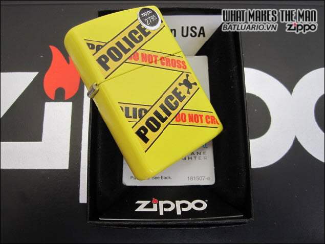 Bật lửa zippo 28060 - Bật lửa zippo Lighter Police Caution Lemon