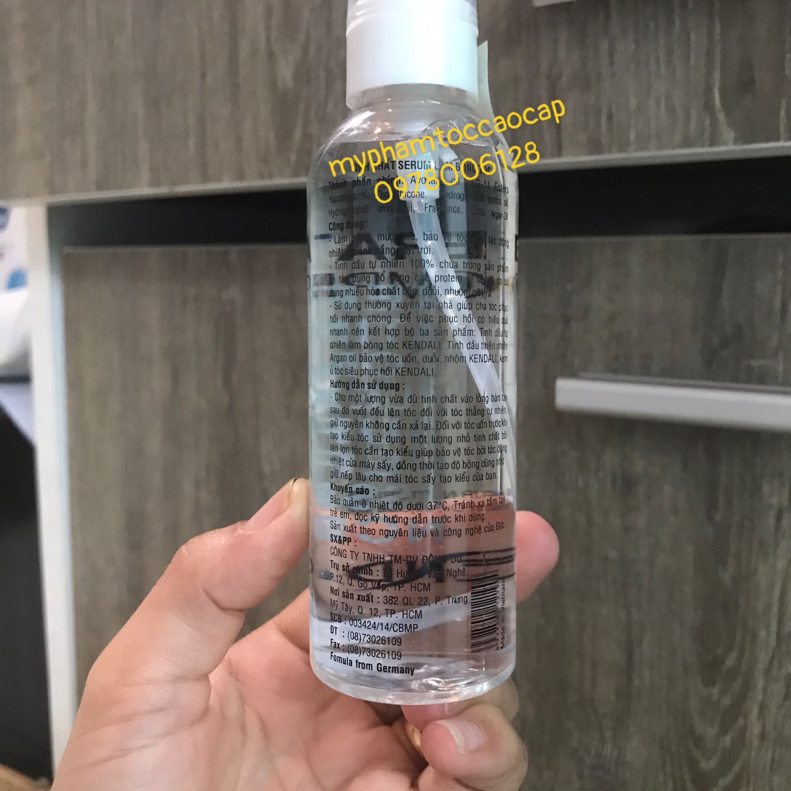 Tinh dầu dưỡng bóng tóc Kendali Keratin Complex 100ml