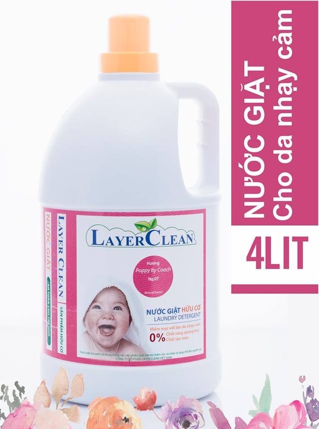 Nước giặt hữu cơ hương nước hoa Layer Clean 4L