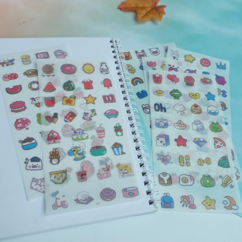 [HCM]Bộ 6 Miếng Sticker Đồ Vật Đáng Yêu