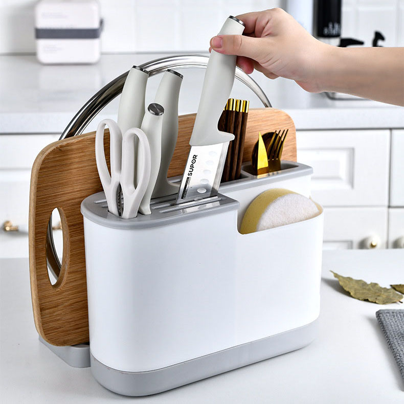 [HÀNG LOẠI 1] Giá, hộp để dao,thớt,đũa đa năng