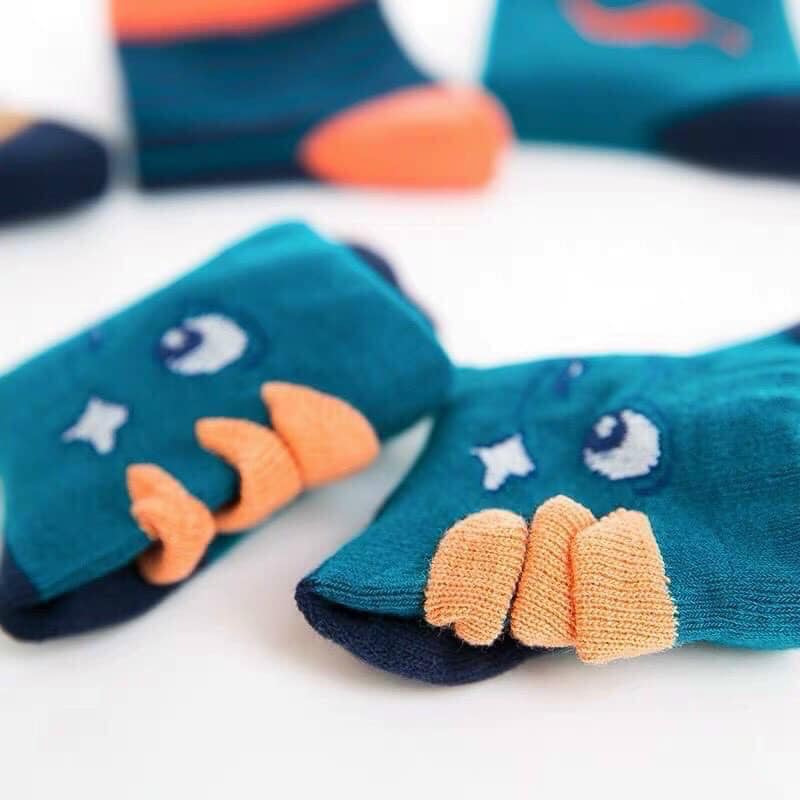 Combo 05 đôi tất trẻ em họa tiết khủng long