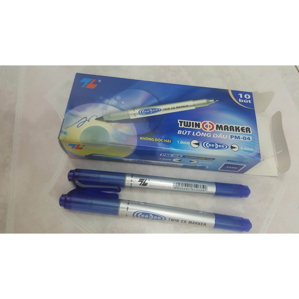 Hộp 10 bút thiên long pm04