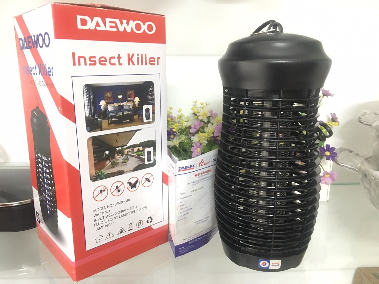 Đèn bắt muỗi Daewoo DWIK-680 - Hàng chính hãng