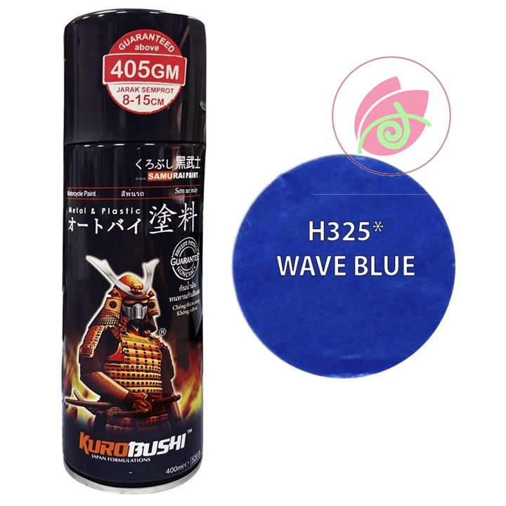COMBO Chai sơn xịt samurai màu xanh dương Wave H325