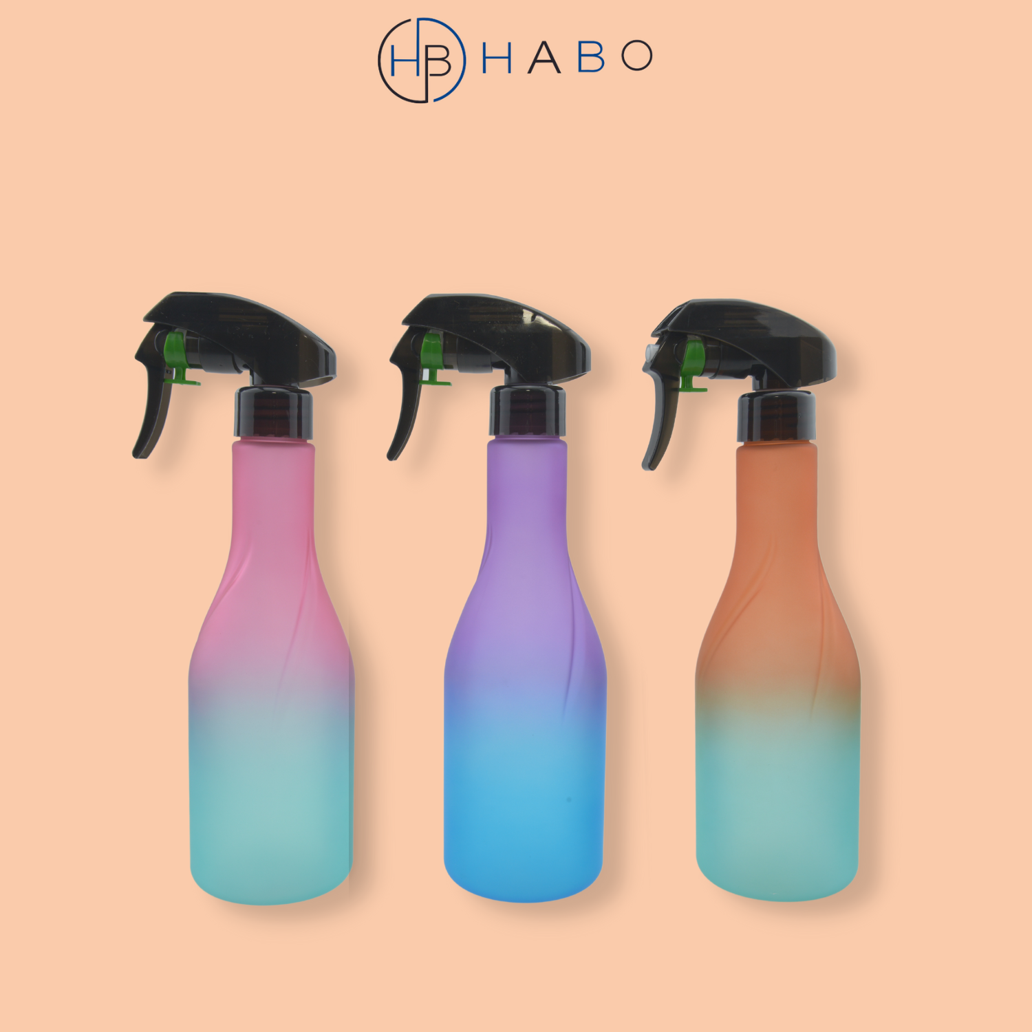 Bình xịt nước cắt tóc, bình xịt barber phun sương, thể tích lớn 500ml, phong cách chuyển màu ombre