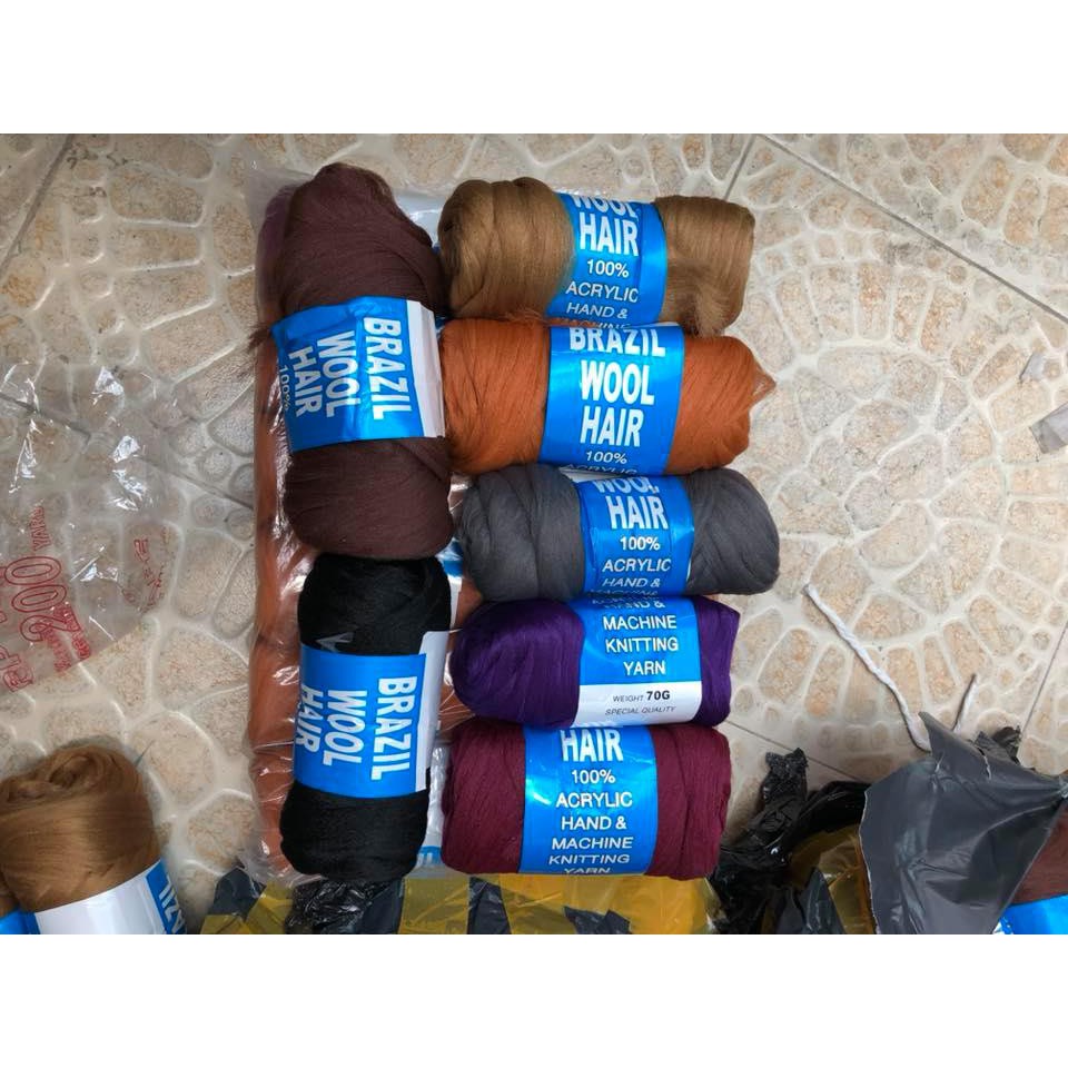 Len wool hair 32k/ cuộn 70g