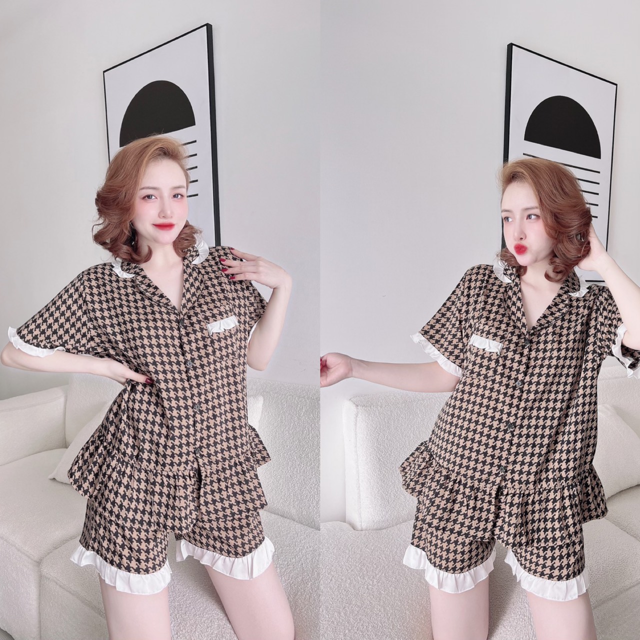Đồ Bộ Thun Lạnh in 3D 65-85kg Bigsize cao cấp M