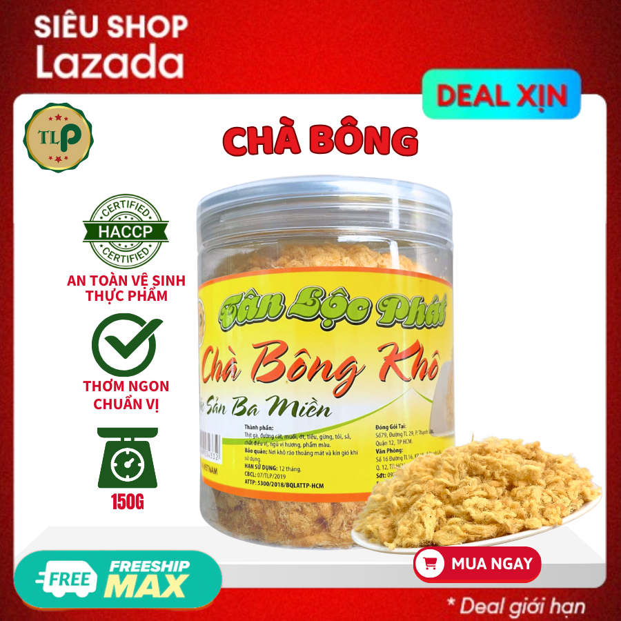 CHÀ BÔNG GÀ TÂN LỘC PHÁT HŨ 150G