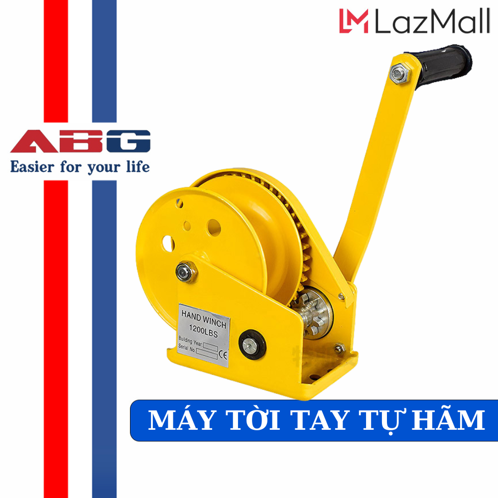 Máy Tời Tay Tự Hãm - Tời Quay Tay Không Cáp Tới 2600LBS 1180Kg - Tời Tay Tự Hãm Xoay Cầm Tay Chuyên Dùng Để Nâng Hạ Hàng Hóa , Máy Móc - Hàng Chính Hãng
