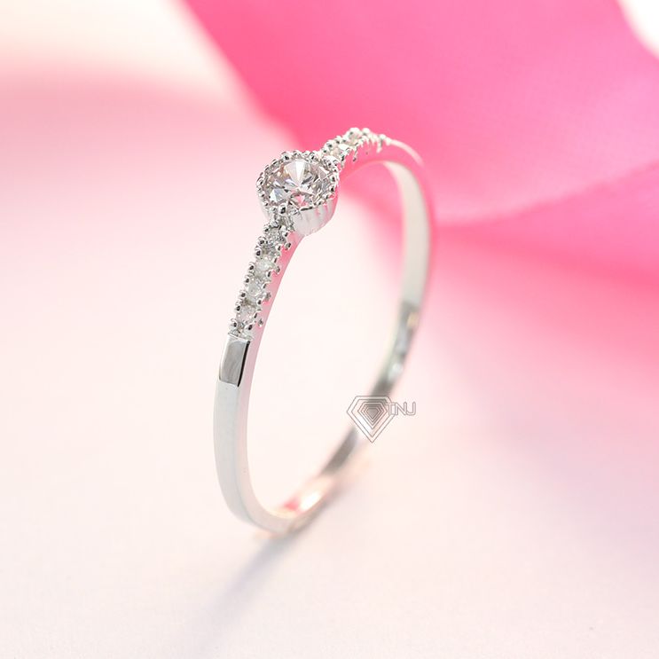 Nhẫn bạc nữ đính đá đơn giản đẹp NN0196 - Trang Sức TNJ