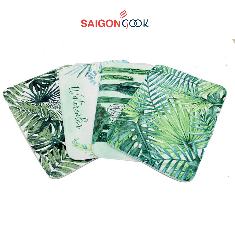 Thảm Lau Chân 3D siêu thấm hút Saigoncook kích thước (40x60) cm
