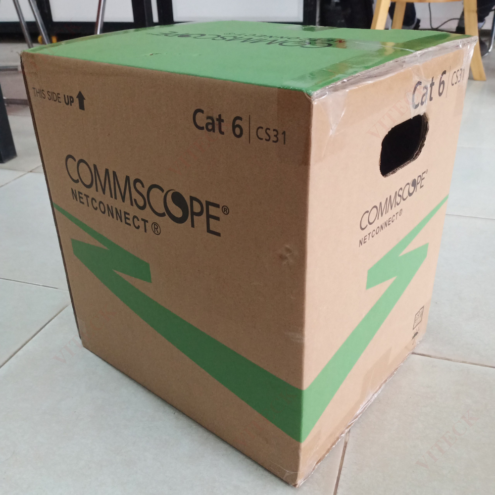 Cáp Mạng COMMSCOPE AMP Cat6 UTP (Thùng 305m) (P/N: 4-1427254-6) Chính Hãng