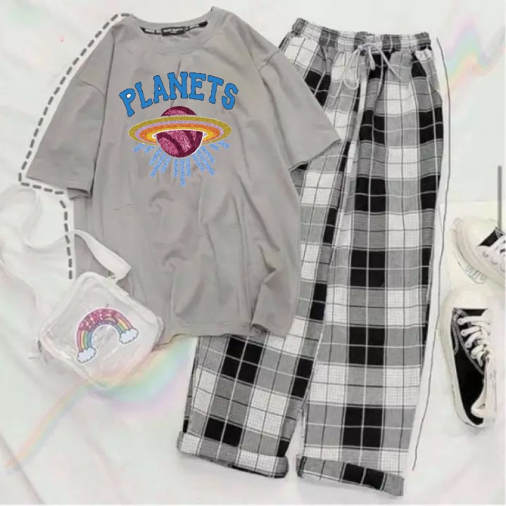 SÉT ÁO PLANET KÈM QUẦN CÓ BÁN LẺ QUẦN