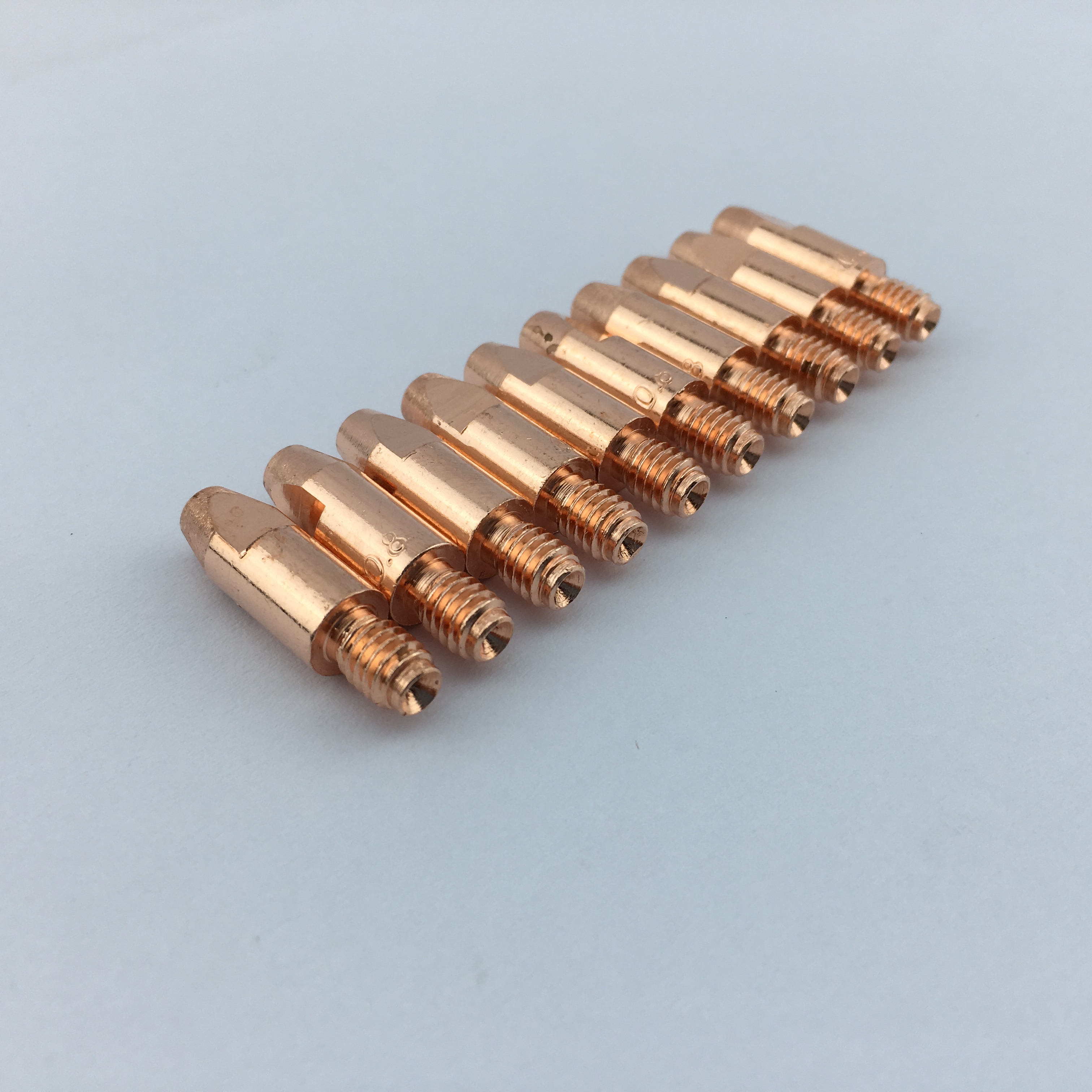 10 Bép Hàn Mig M6*28 mm 0.8 – 0.9 - 1.0 – 1.2mm Đồng Đỏ