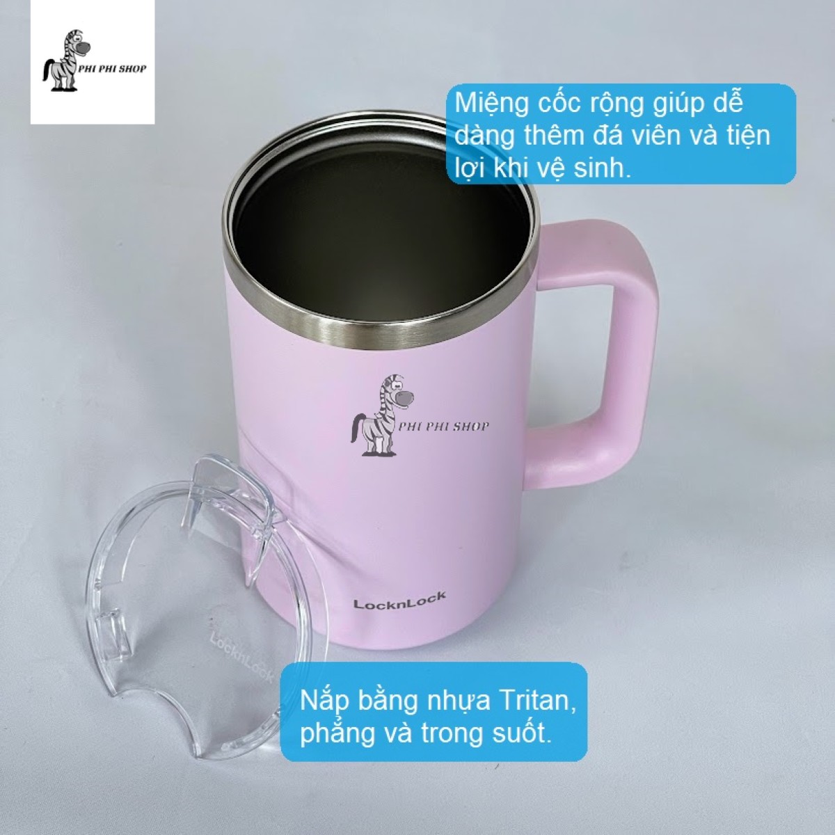 Ly giữ nhiệt Lock&Lock Flat Table Mug 730ml LHC4320