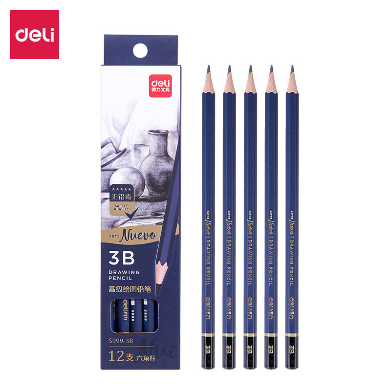 Mua Bút chì cao cấp Deli Nuevo S999|Từ HB đến 14B - 12 chiếc/Hộp - S999