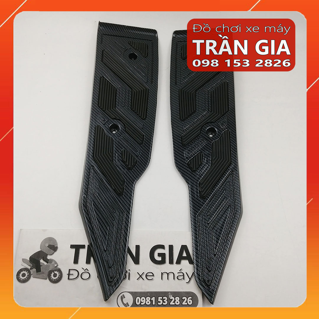 [FreeshipMAX] Thảm lót chân xe AB 125 150 airblade 2020-2021 nửa đầu 2020 tấm để sàn gác chân cacbon crom - phụ kiện trang trí