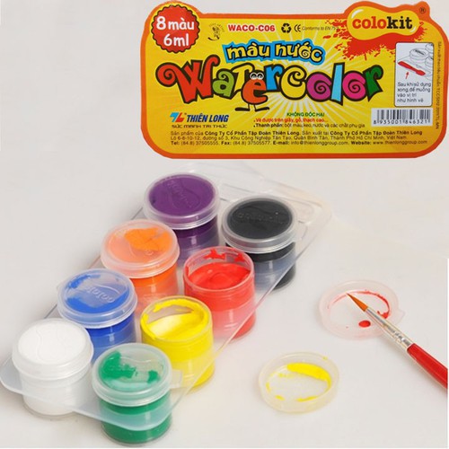 Màu Nước Thiên Long Colokit Waco-C06 8 Màu