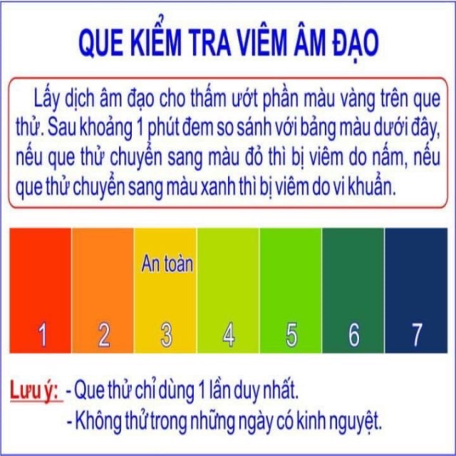 Set 3 que thử viêm âm đạo (kèm cốc)