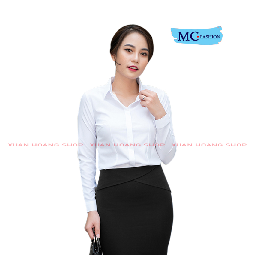 Áo Sơ Mi Trắng Nữ Kiểu Đẹp Công Sở Mc Fashion, Tay Dài, Ngắn, Cộc, Lỡ, Lửng, Size Đủ, Chất Vải Mát A280