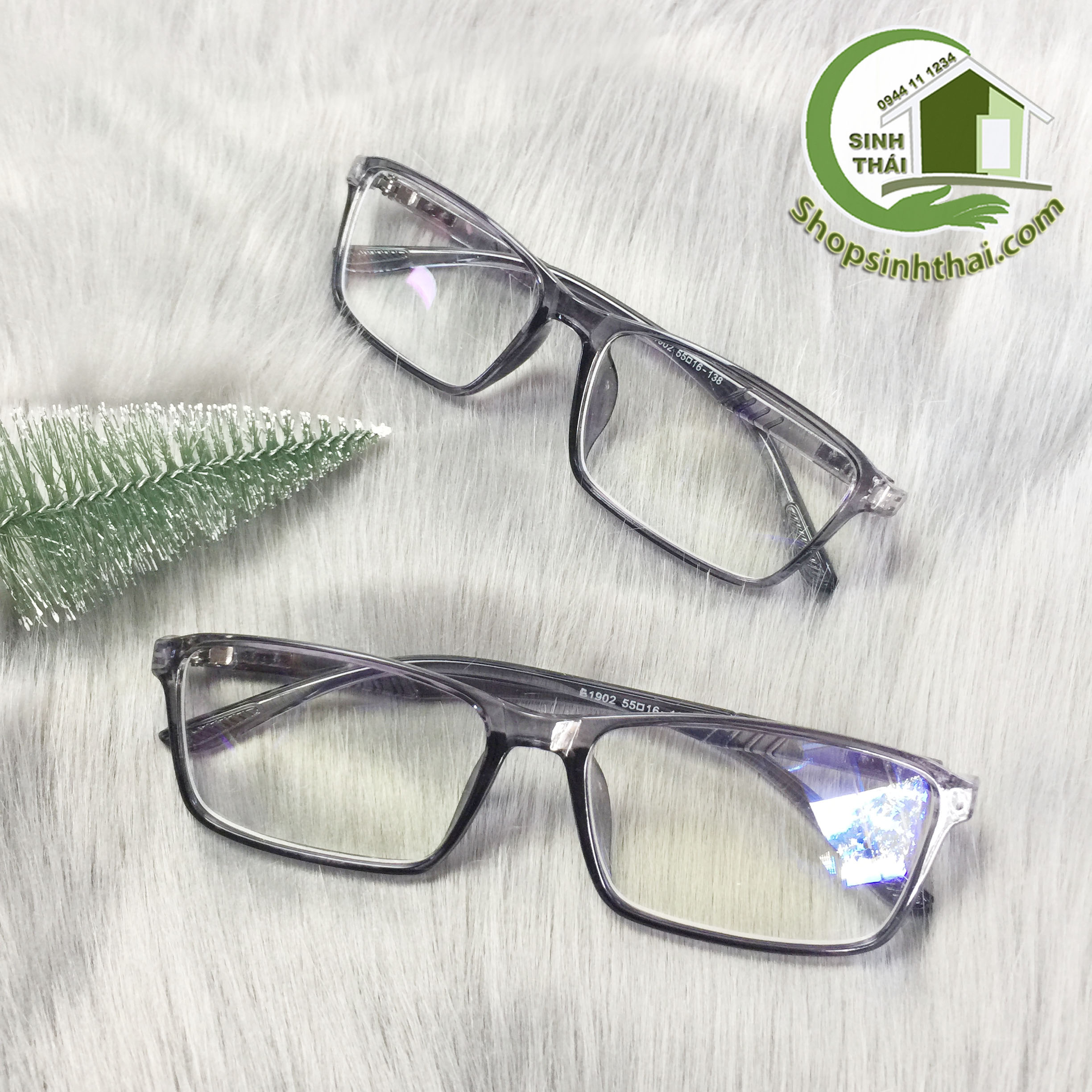 Mắt kính gọng nhựa màu đen vuông bầu cho cả nam nữ ( giá sỉ )