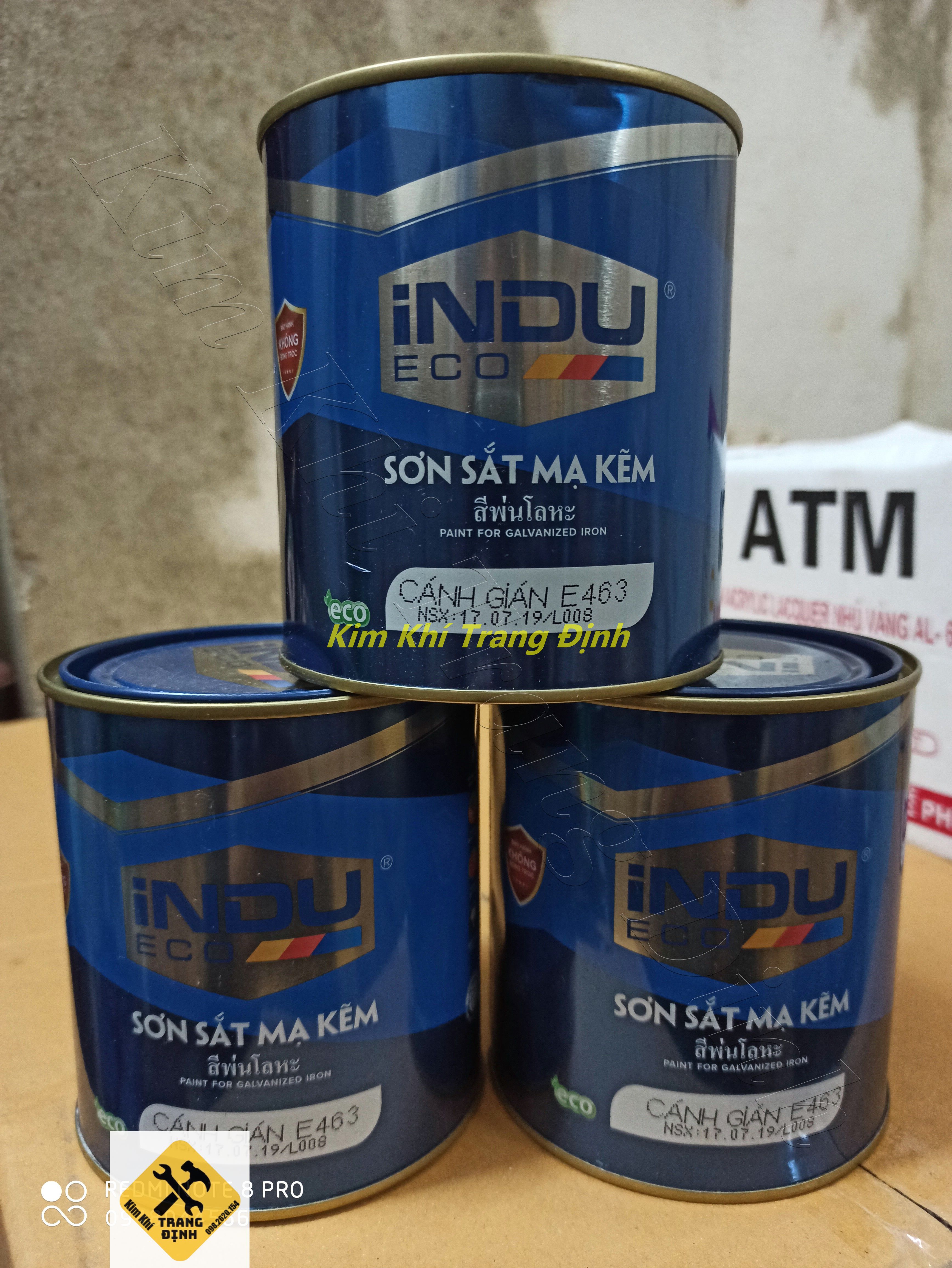 SƠN SẮT MẠ KẼM THÁI LAN CAO CẤP INDU 750ml Đủ Màu - 1 lon
